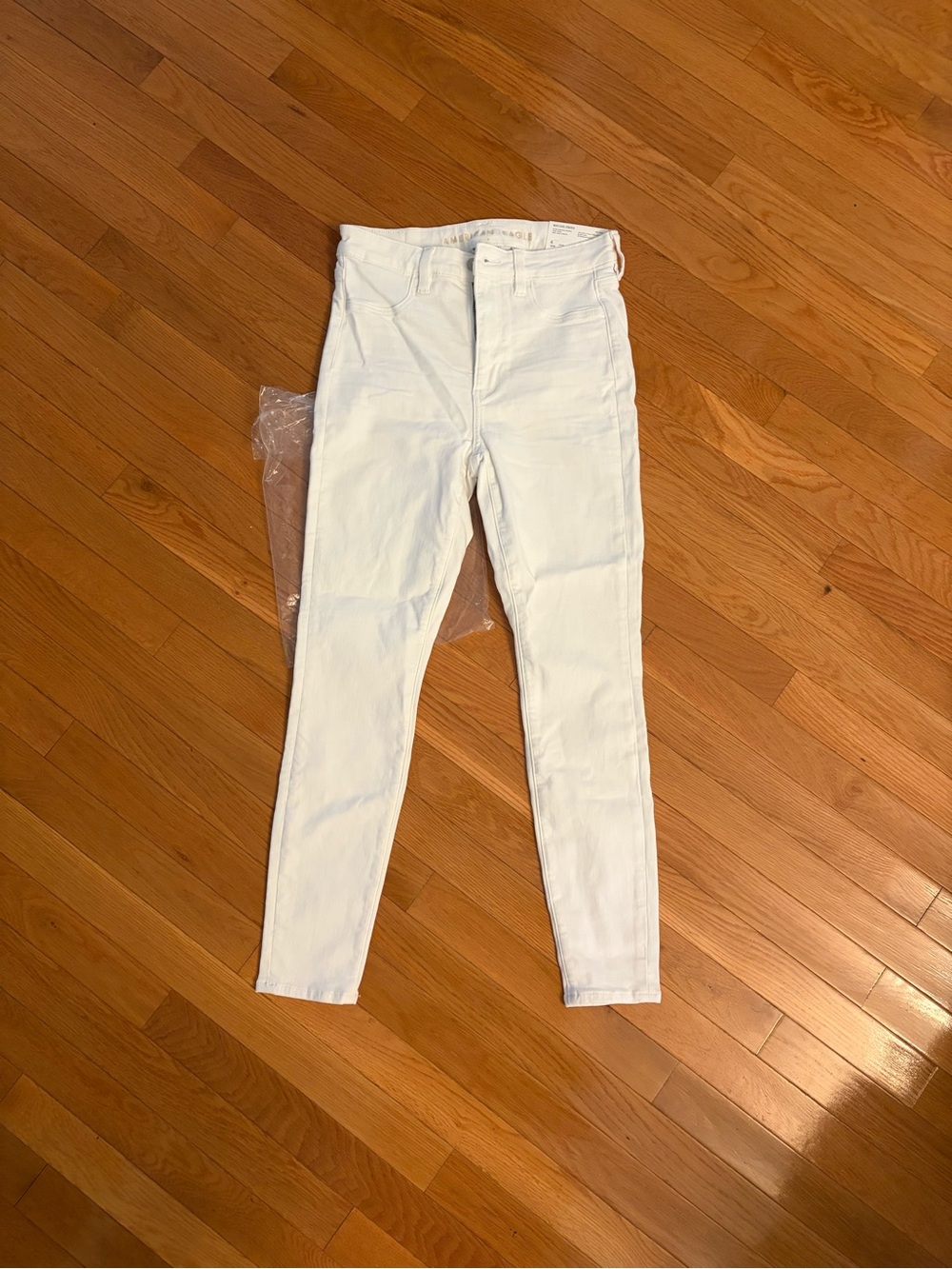 American Eagle Outfitters White Skinny Jeans - High Rise